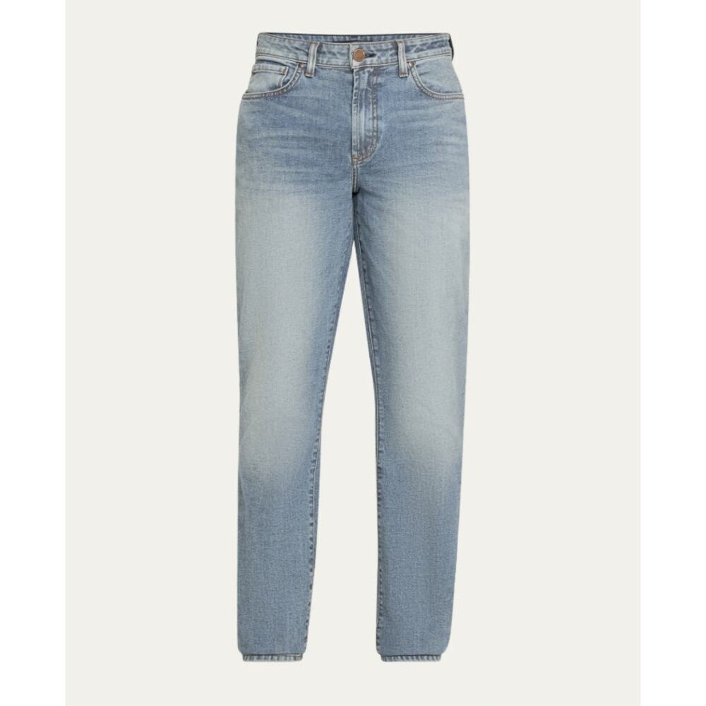 Monfrere Men's Deniro Straight Jeans Denim Cotton Mid-Rise Medium Wash Size 32